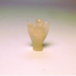 Angel Carved Fetish Bead 0.75 Inch - Rose Quartz